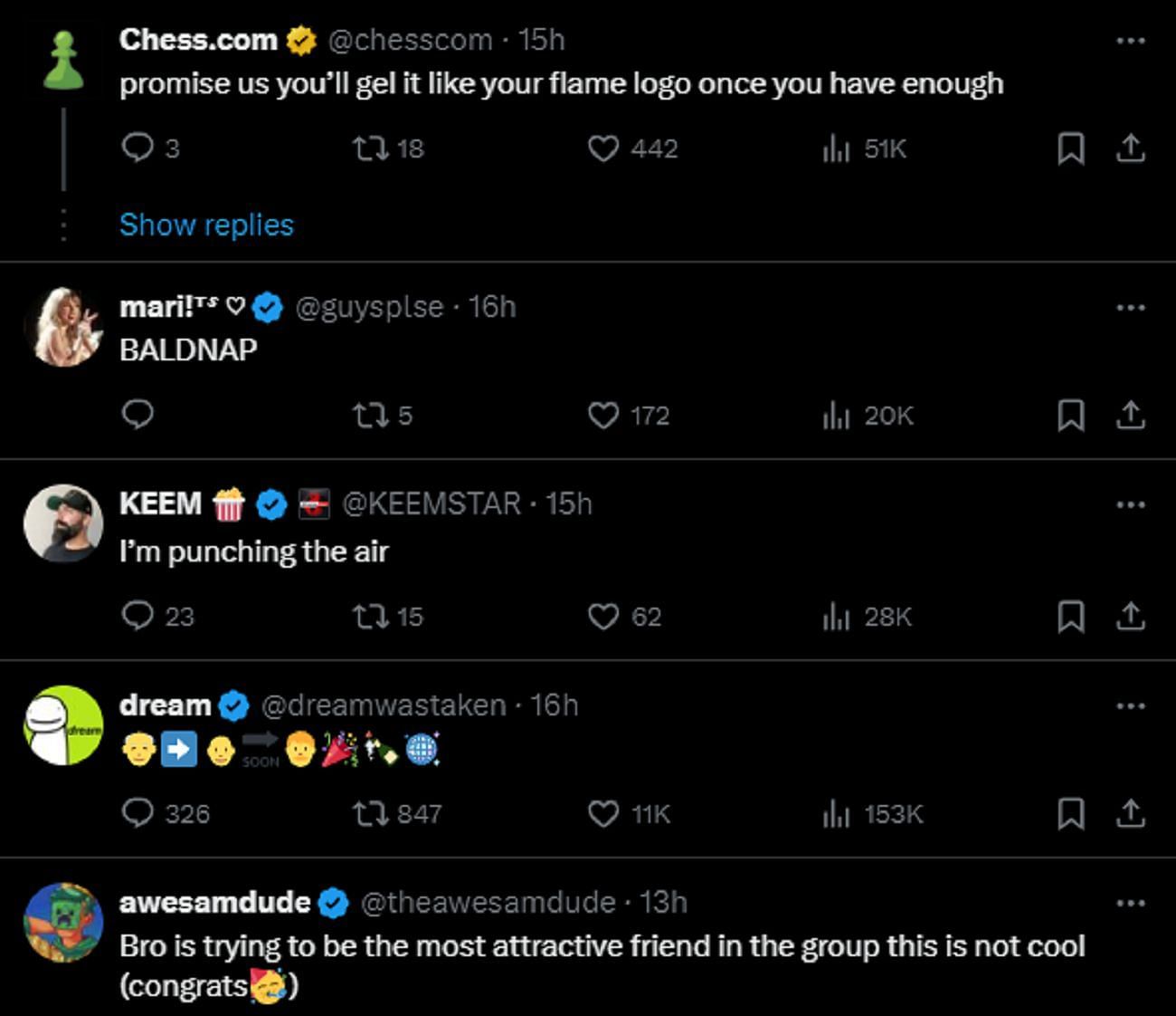 Community reacts to the YouTuber's life update (Image via X)